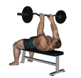 EZ Bar Press - Flat Bench Close Grip